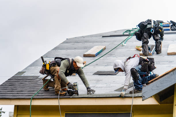 Professional Gutter Installation technician working in Sparks, TX